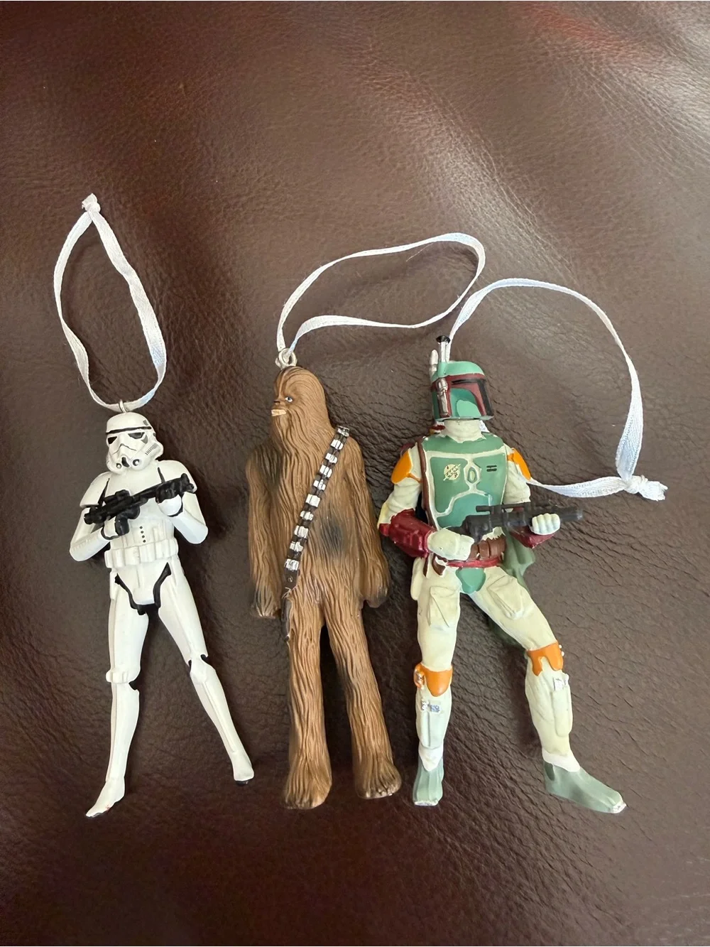 Star Wars Boba FStar Wars Boba Fett, Chewbacca, Stormtrooper Christmas Ornaments